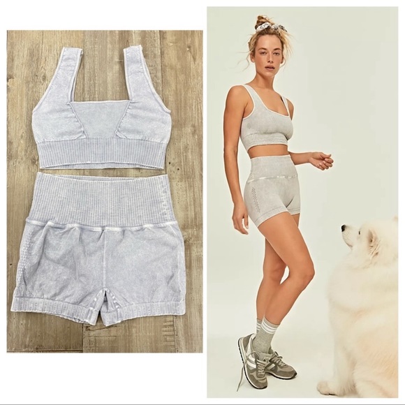 NEW Free People Good Karma Bra & Shorts Set - Picture 2 of 3